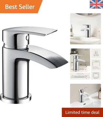 Elegante Wasserfall Wannenarmatur - Chrom Messing Einhebel Waschtischarmatur