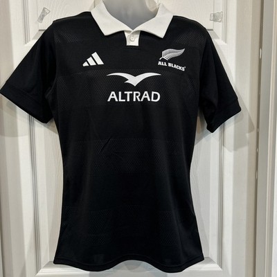 adidas ALL BLACKS ラガーシャツ S☆レア☆中古☆NＺで購入 Adidas All Blacks Rugby Jersey Altrad New Zealand World Champs