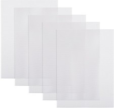 Fursuit Eye Mesh, 5 Sheets 0.5mm White Buckram Mesh, 11.8in x 7.87in Waterpro...
