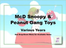 McDonald's Snoopy Peanuts Gang Toys-Various Years-Pick