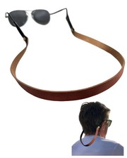 Full-grain Leather Glasses Strap Handmade Sports Sunglasses Eyeglasses Holder...