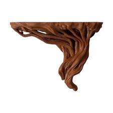 Wall-mounted storage rack Shelves On Wall Rustic Tree Root Corner Display