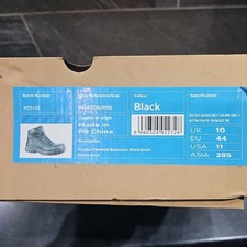 Image of ProMan Ankle Safety work Boots Mens Size 10 Boxed New Black,  free uk post
