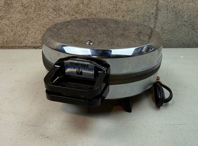 Vitantonio Five of Hearts Danish Pizzelle Waffle Maker Vintage Stainless Steel