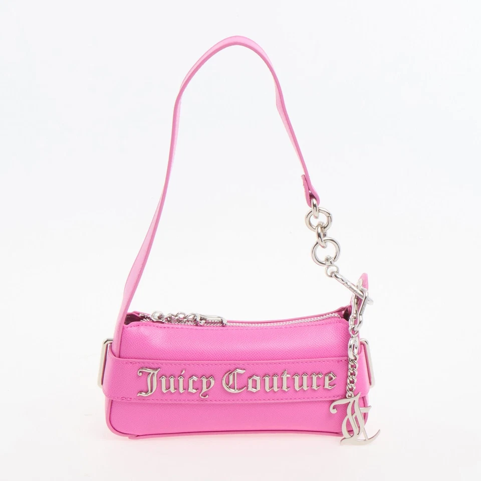 Juicy Couture Jasmine Small Hobo Schultertasche Pink Faux Leder - Bild 1 von 4
