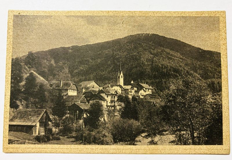 VTG POSTCARD, Italy Valdaora di Sopra Puster Valley b&w  photo divided back