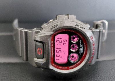 Casio G-Shock DW-6900SB-8JF Metallic Gray Red Digital Watch 1289