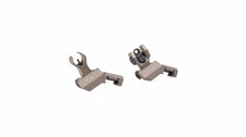 Troy 45-Degree Offset Battlesight Sights Set - HK Front & Round Rear (FDE)