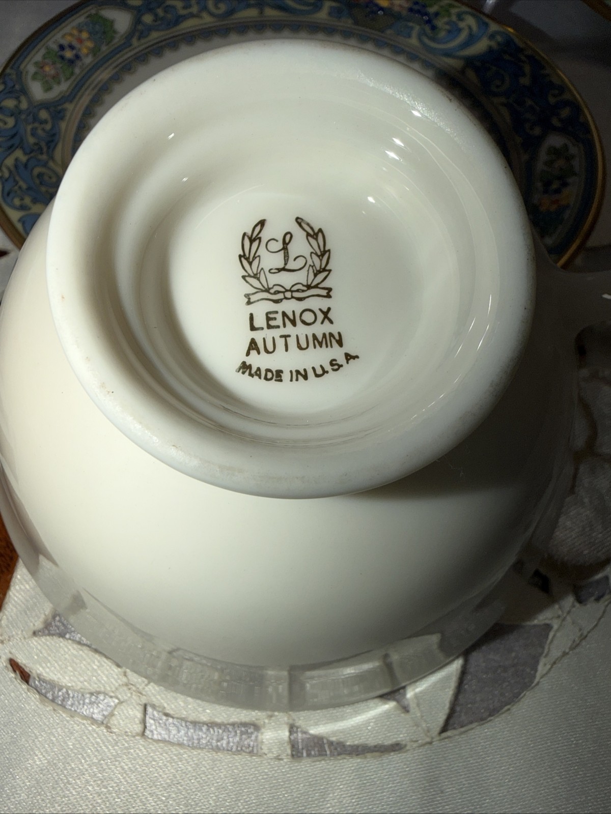 Lenox AUTUMN Presidential Collection 5Pc Place Setting 24k Gold Trim Vintage USA