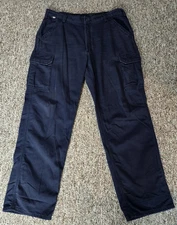 Carhartt FR Cat 2 Size 40x34 Mens Original Fit Navy Blue Cargo Pants 6 Pockets
