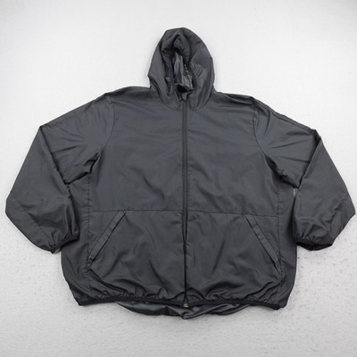 Adidas Jacket Mens 2XL Black Windbreaker Code Of Sport Lightweight Track Coat