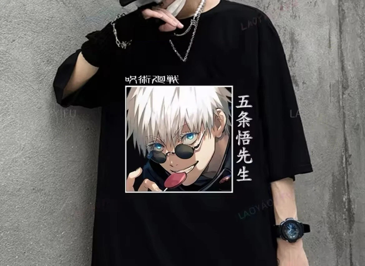 Jujutsu Kaisen Grapic tee Satoru Gojo anime unisex male and female anime T-shirt