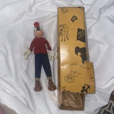1960s Vintage Goofy Twistable Figure Marx Toys Walt Disney Productions w/ Box