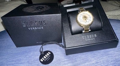Versus Versace VSPHH2721 Two-Tone Quartz 40mm Roman Dial Watch w/ Box