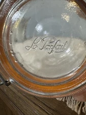 Le Parfait Super Clear Glass Canning Jar Made in France Vintage Wire Bail