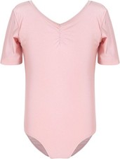Eono Essentials Girls Gymnastic Suit, Pink, 10 years