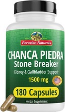 Peruvian Naturals Chanca Piedra Stone Breaker 180 Capsules - Kidney Stone