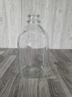 VINTAGE HALF GALLON MILK BOTTLE  ORIGINAL GLASS MILK BOTTLE / DAIRY