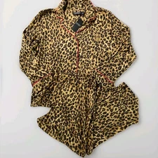 Lauren Ralph Lauren Pajamas 2-Piece Set Womens Size L Animal print $85 NWT