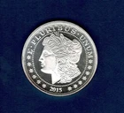 1 oz  .999 FINE SILVER BULLION  MORGAN HEAD  APMEX  ROUND  PROOF LIKE