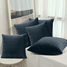 Velvet Cushion Cover 18x18 Luxury Decorative Square Sofa Cushions Pillow 1,2,4