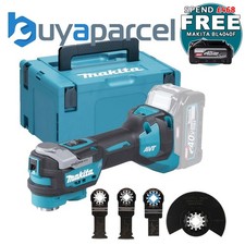 Makita TM001GZ02 40v XGT Brushless Starlock Multi Tool + Plunge Carpenters Set
