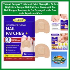 Gentle Extra Strength Nighttime Patches for Toenail Fungus Repair - 24 Count
