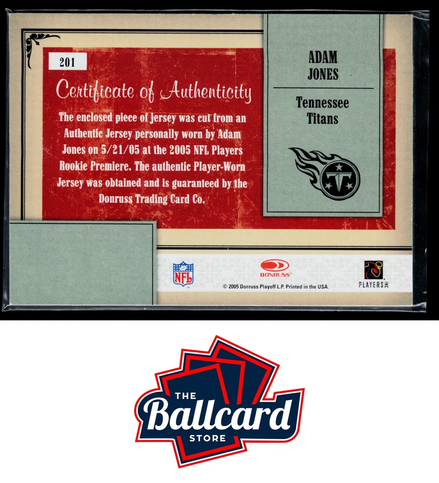 2005 Donruss Throwback Threads #201 Adam Jones - Image 2 of 2