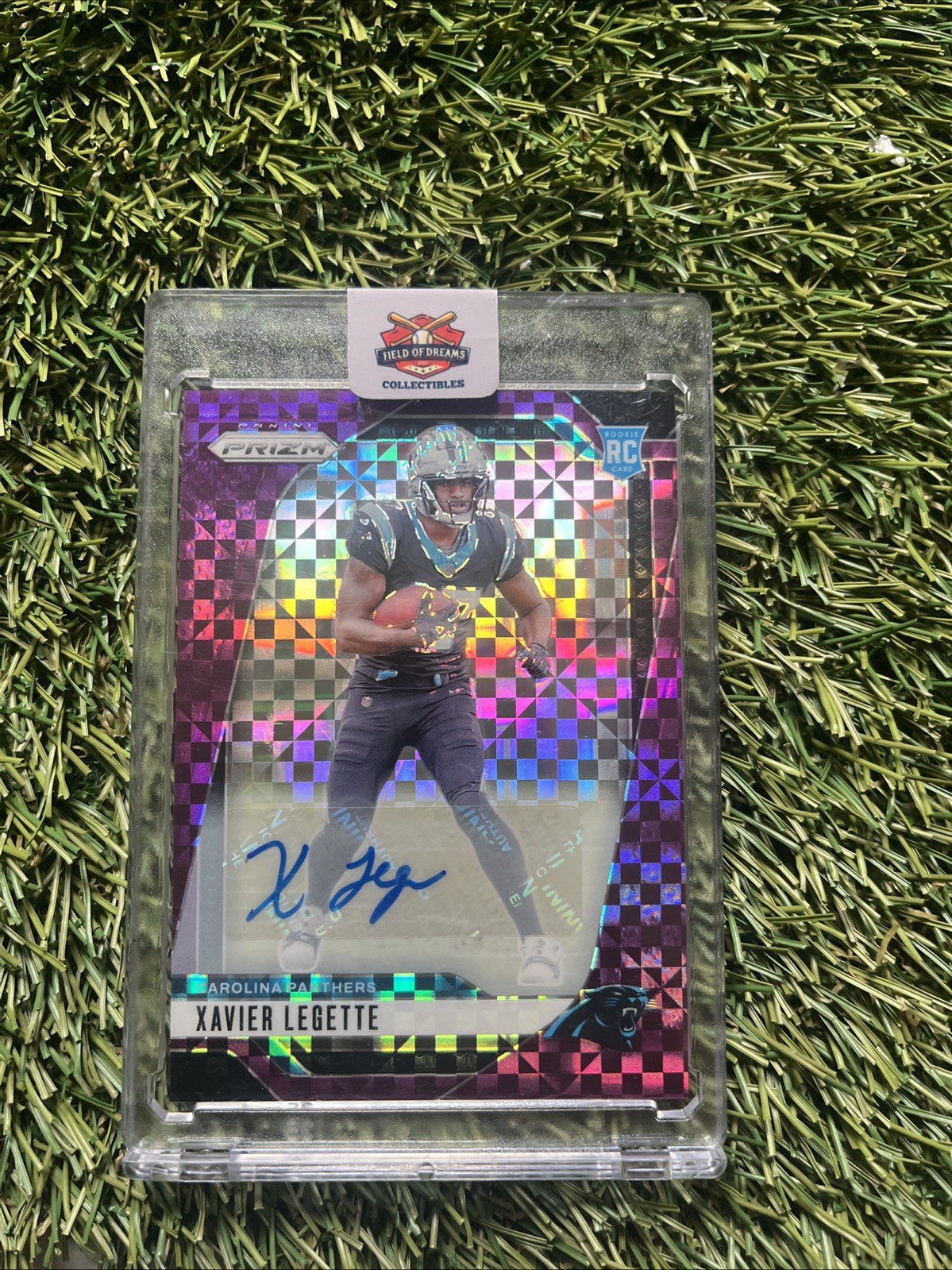 43/49!!! 2024 Panini Prizm - Rookies Xavier Legette #398 Purple Auto