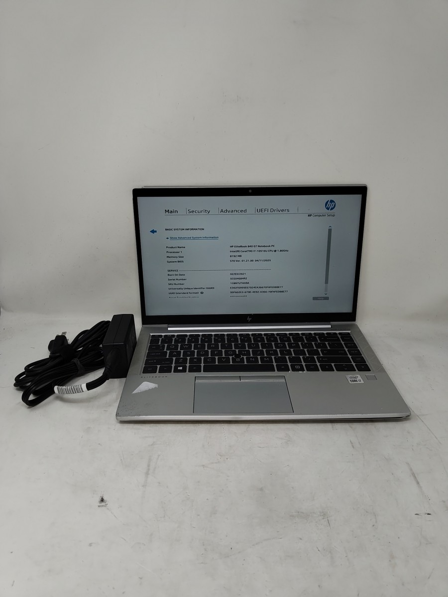 hp 840 gen7, 14-Inch Laptop, with Intel Core I7-10510U