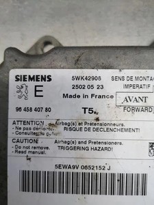 PEUGEOT 307 3A/C Airbag-Steuergerät 5WK42908 9645840780 1.40 Diesel 18235574