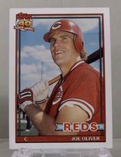 1991 Topps #517 - Joe Oliver - Cincinnati Reds - Near Mint