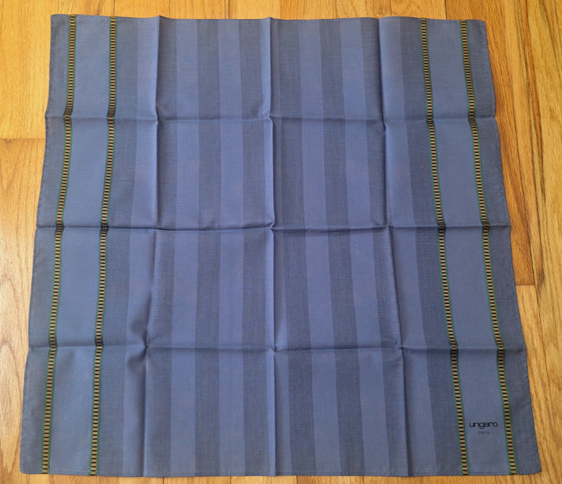 UNGARO Paris HANDKERCHIEF Bandana Scarf SQUARE 18" NEW