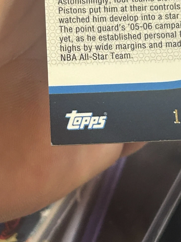 2005-06 Topps Finest Black Refractor #37 Chauncey Billups 18/19  Detroit Pistons - Image 2 of 4