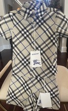 Burberry Boys Authentic Owen Lichen Ip Chk Shirt Lichen IpCheck Shorts 2y NWT
