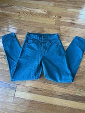 VTG Rare 90s Women  s Marithe Francois Girbaud Jeans Size 7/8 Turquoise-Blue-Teal