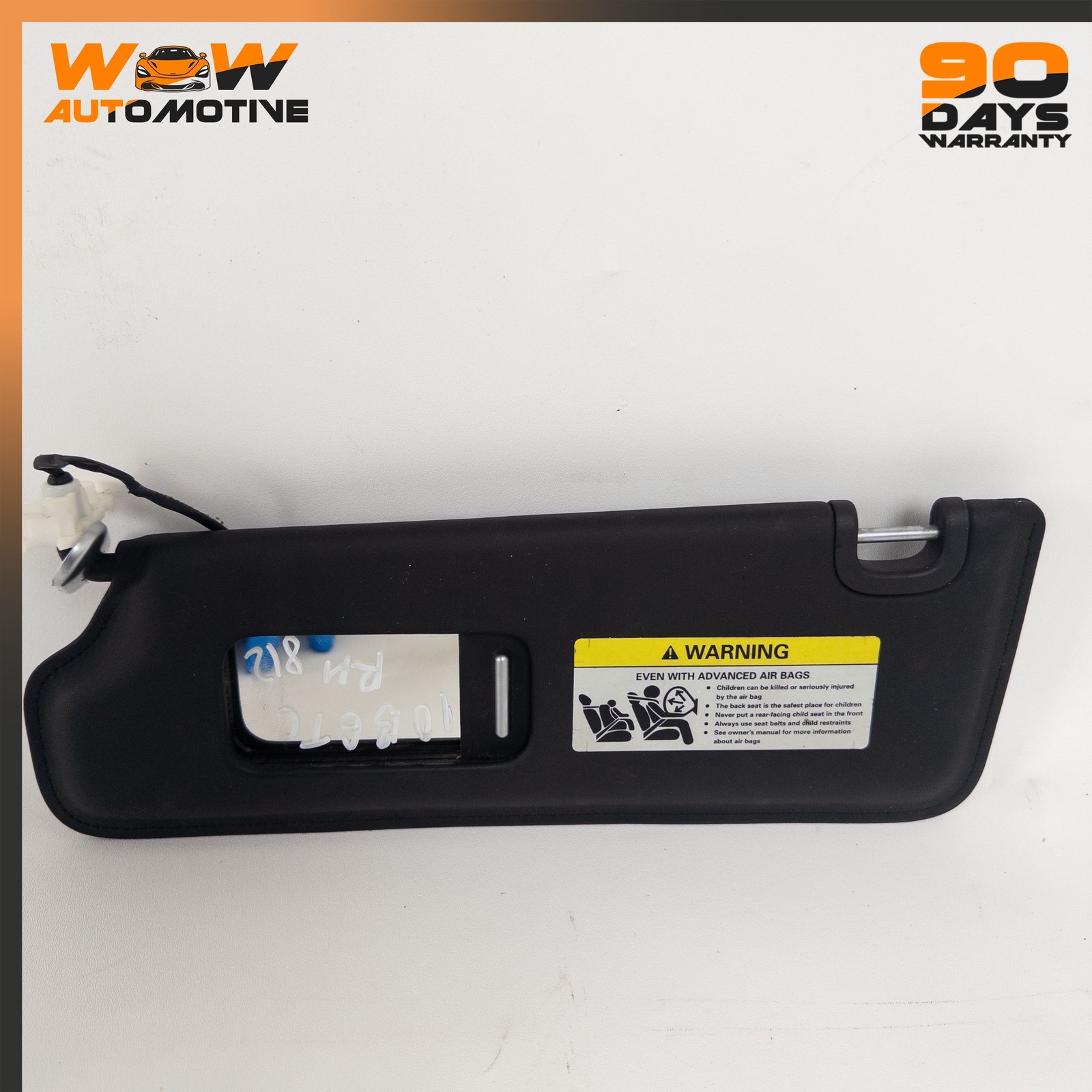 07-13 BENTLEY CONTINENTAL GTC FRONT RIGHT SUN VISOR SHADE SUNVISOR BLACK OEM