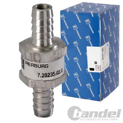 PIERBURG KRAFTSTOFF RÜCKSCHLAGVENTIL ALU 10mm BENZIN DIESEL UNIVERSAL