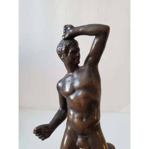 The Pugilist - Canova Style Cast Bronze 9.5" Statuette - Picture 7 of 7