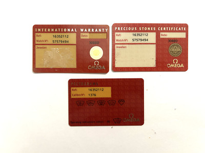 VINTAGE OMEGA  Card 16352112 pictograms chronometer used for collector (6)