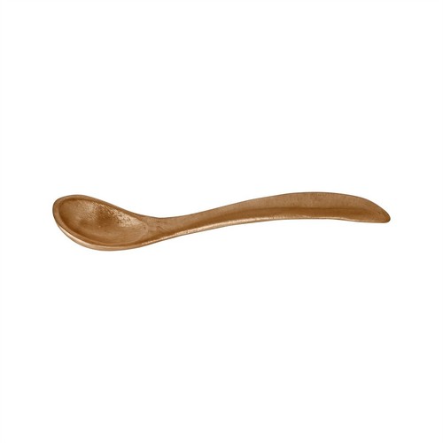 Cuchara de sal de bronce puro de Kansa, cubiertos de grado alimenticio juego de 2 - Imagen 5 de 6