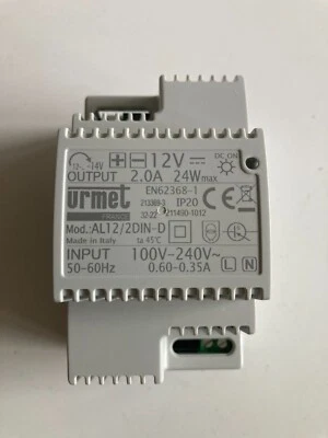 URMET Alimentation régulée 12 Vcc – 2 A -AL12/2DIN - Photo 1/4