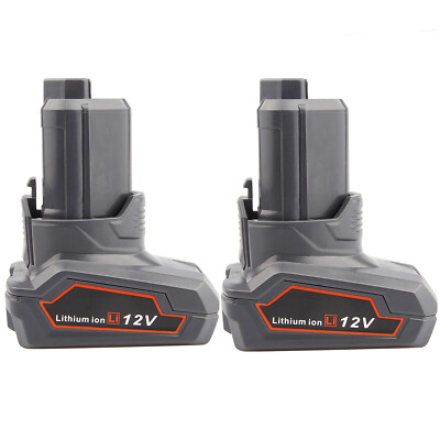 2XBattery For Ridgid 12V Lithium 6Ah BLL12C BLL12C BS12C BS12C BSB12C BSS12C US