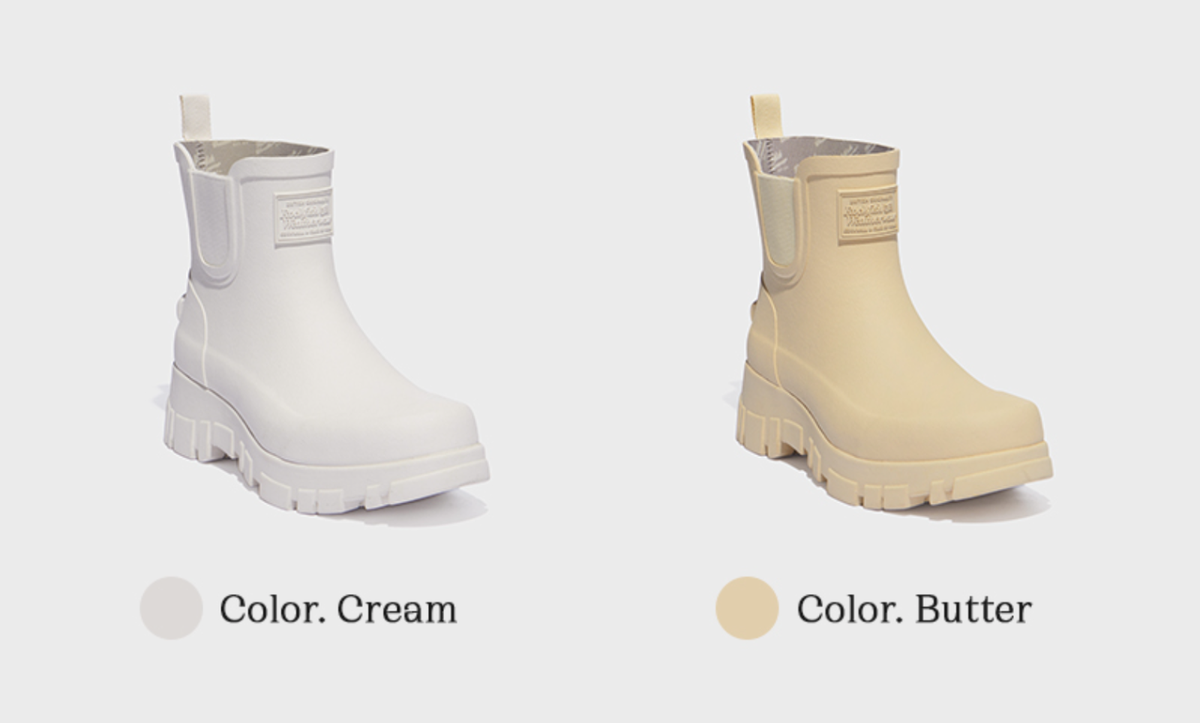 Rockfish Weatherwear] FLATFORM CHELSEA RAIN BOOTS - 5color - Korea