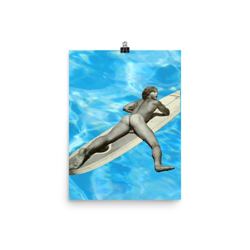 Akt Surfer Kunst Poster Physik Bildlich Homoerotisch Queer Strand - Bild 10 von 11