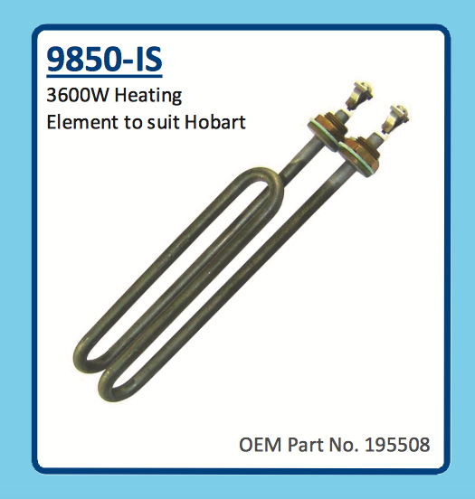 HOBART DISHWASHER HEATING ELEMENT 3600W 195508 for sale online eBay