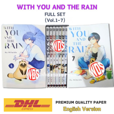 Manga With You and the Rain Ame to Kimi to Vol.1-7 Full Set English Comic Book