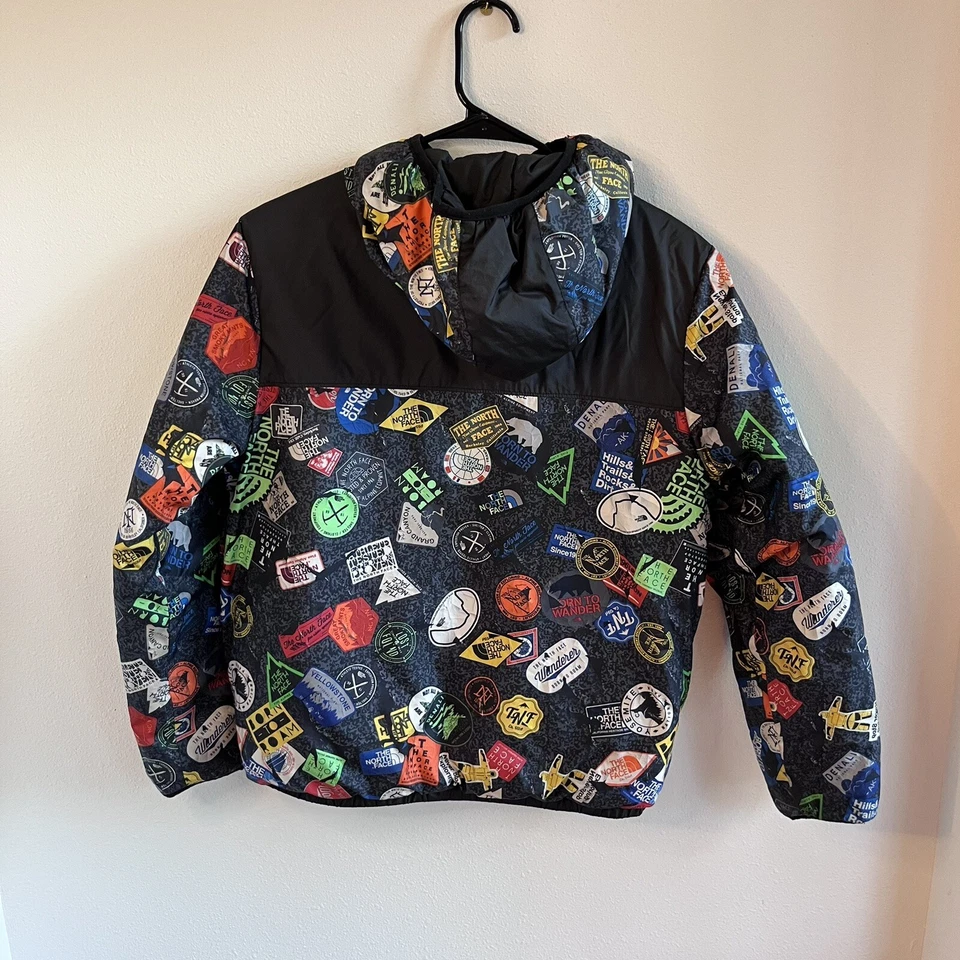 The North Face Kids' Reversible National Parks Hooded Jacket Large Black 14/16 - Image 4 of 4