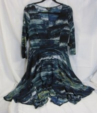 Simply Vera VeraWang Summer Blue Tie-Dye Dress Women's Size Medium- New