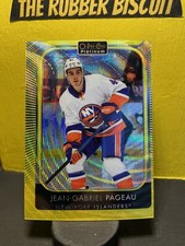 Rc JEAN GABRIEL PAGEAU 2021-22 O-PEE-CHEE PLATINUM NEON YELLOW SURGE 